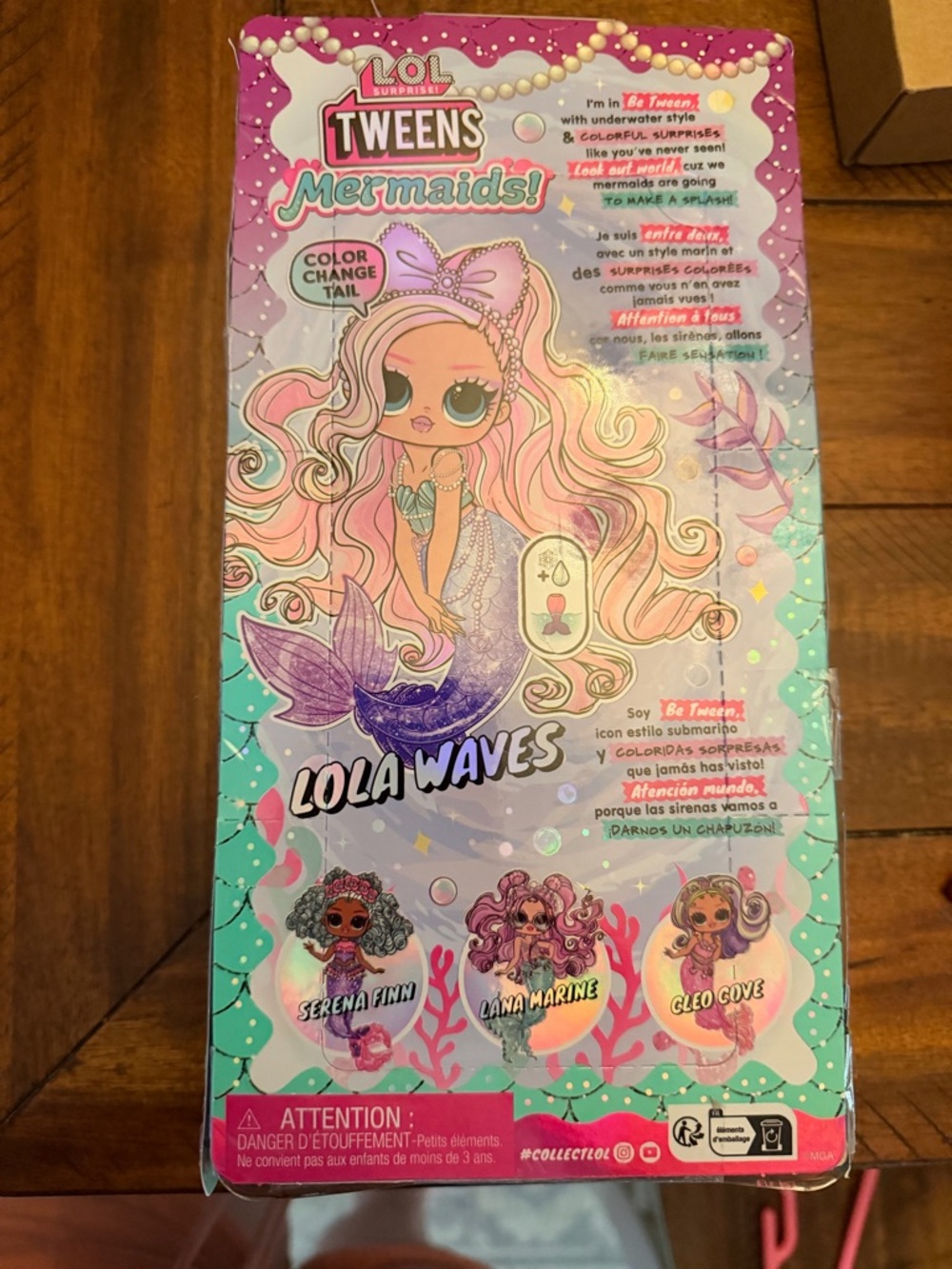 L.O.L. Surprise! Tweens Mermaids Doll - color changing tail- Lola Waves - Picture 3 of 3